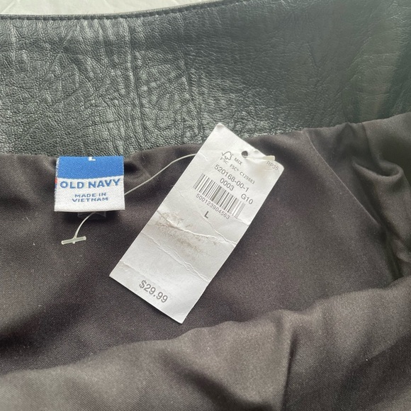 Mini Pencil Skirt Old Navy Heritage Faux Leather Size Large - Picture 4 of 9